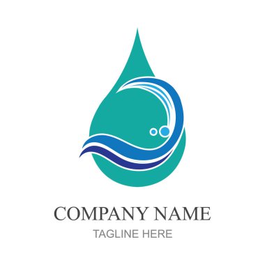 su damlası Logo Şablonu vektör çizimi tasarımı
