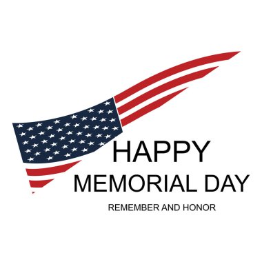 Anma Günü Arkaplan Tasarımı. Hatırla ve Onur Posteri. Usa Anma Günü kutlaması. Amerikan ulusal bayramı.