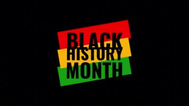 Siyah Geçmiş Ay Tatil Kavramı Videosu