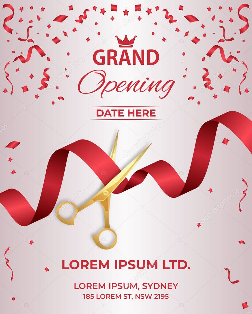 Elegant Grand Opening Event Design Template