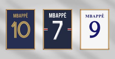 Kylian Mbappe İkonik Jersey Poster Koleksiyonu