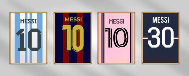 Lionel Messi Iconic Jersey Poster Koleksiyonu