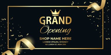 Zarif Büyük Açılış Etkinlik Uçucu Tasarımı