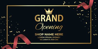 Zarif Büyük Açılış Etkinlik Uçucu Tasarımı