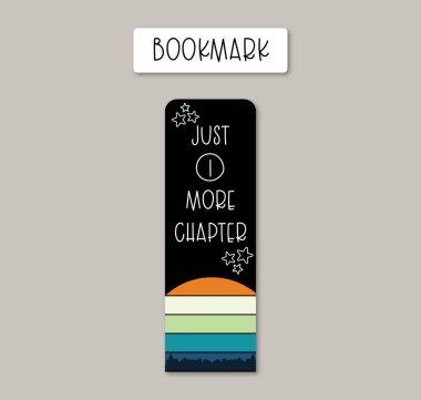 Her Kitap Kurdu için Karanlık Arkaplan Estetik Tasarımı ile Özelleştirilebilir Yer İmi