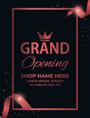 Festivalin karanlık arka planına sahip özel büyük açılış broşürü