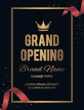 Festivalin karanlık arka planına sahip özel büyük açılış broşürü