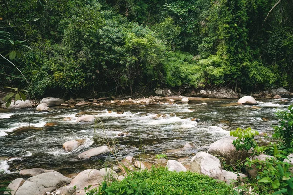 Rio Que Flui Montante Sungai Kampar Gopeng Perak — Fotografia de Stock