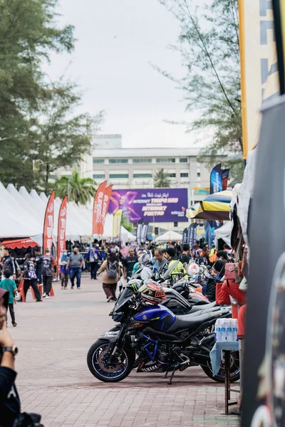 Terengganu Malajzia Június 2022 Motorkerékpárok Parkoltak Egy Sorban Bike Week — Stock Fotó