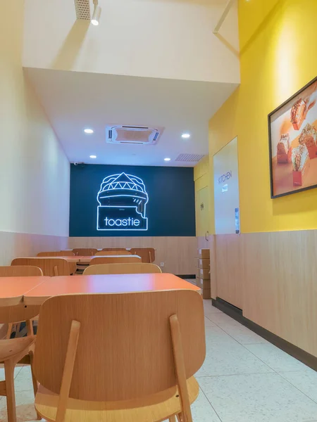Bangi Malasia Junio 2022 Interior Cafetería Coreana Inspirada Venta Sándwich — Foto de Stock