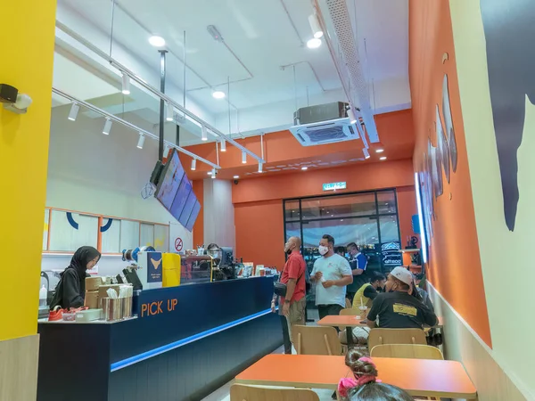 Бангі Малайзія Червня 2022 Корея Надихнула Кафе Продаж Бутерброду Кави — стокове фото
