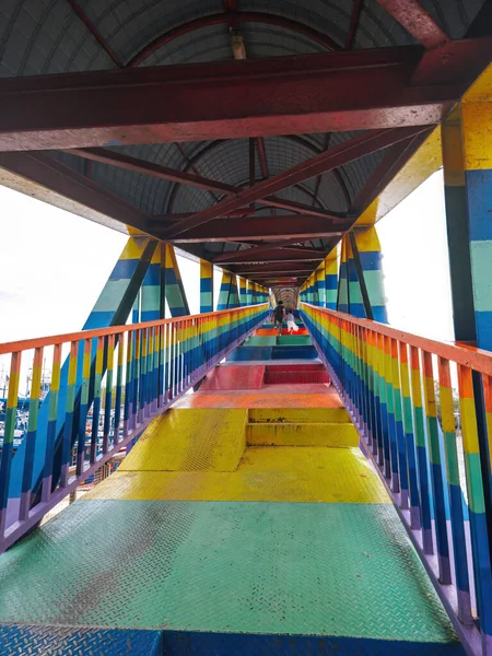 Interior Ponte Arco Íris Kuala Perlis Foco Seletivo — Fotografia de Stock