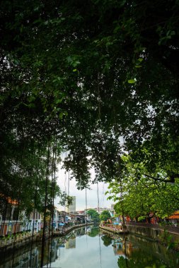 Melaka, Malaysia - Aug 25, 2022 Historical part of the old malaysian town Malacca, Malaysia. It is listed in UNESCO World Heritage Site