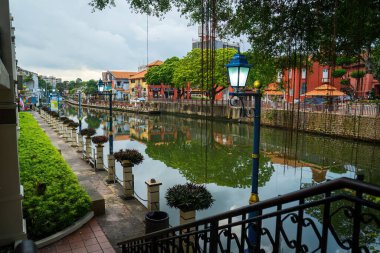 Melaka, Malezya - 25 Ağustos 2022 Malezya 'nın Malacca kentinin tarihi bir parçasıdır. Ülke UNESCO Dünya Mirasları Listesinde yer alıyor