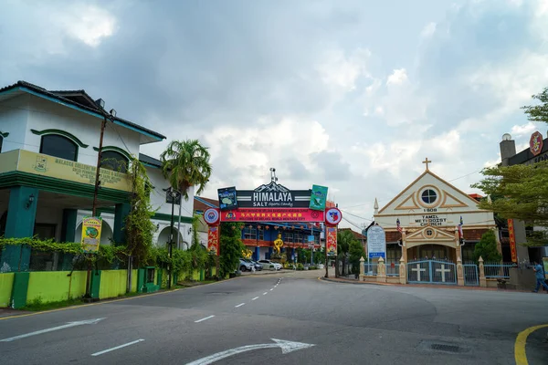 马来西亚梅拉卡 2022年8月25日上午 街道上有美丽的古建筑 — 图库照片