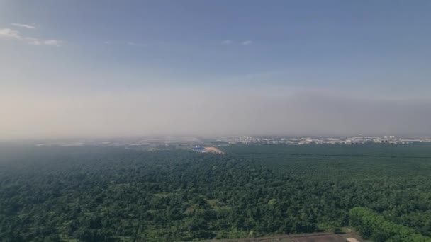 Vista Aerea Rotante Kapar Zona Klang Selangor Una Giornata Sole — Video Stock