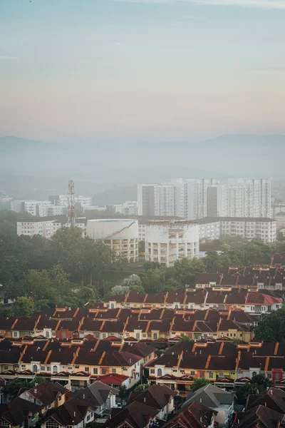 Suburban Város Különböző Lakóterületekkel Selangorban Malajziában — Stock Fotó