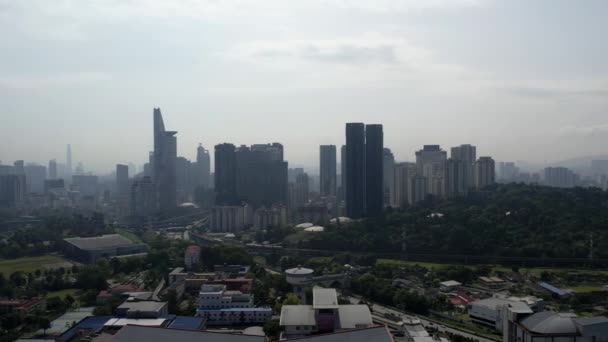 Повертаючись Праворуч Бачимо Петалінг Джая Сонячний День Направляється Куала Лумпур — стокове відео