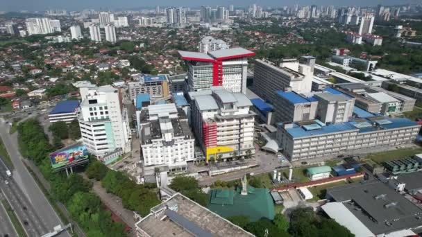 Petaling Jaya Malaysia April 2023 Aerial Moving Forward University Malaya — Stock Video