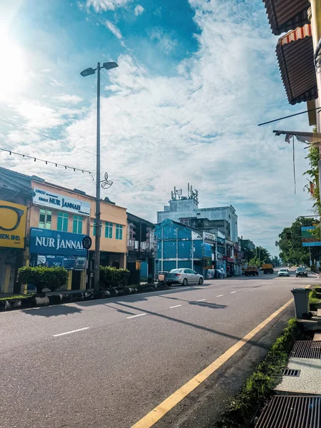 Negeri Sembilan Μαλαισία Οκτωβρίου 2022 Λιγότερο Πολυσύχναστος Δρόμος Στην Πόλη — Φωτογραφία Αρχείου