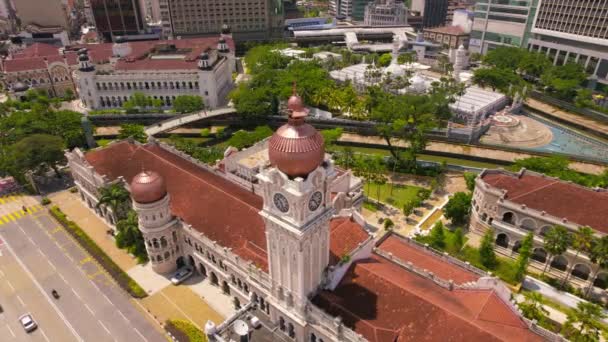 Kuala Lumpur Malezya Haziran 2023 Aerial View Sola Hareket Ediyor — Stok video