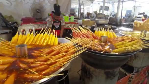Selangor Malezja Stycznia 2023 Stoisko Roro Kitchen Sprzedające Parowce Festiwalu — Wideo stockowe