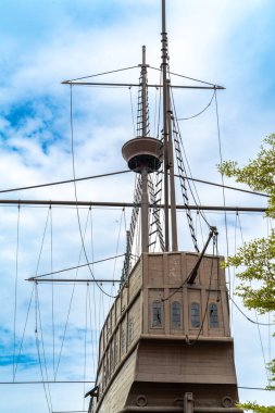 Melaka, Malezya - 9 Temmuz 2023 Malezya Denizcilik Müzesi veya Muzium Samudra