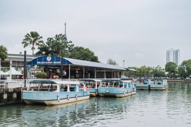 Melaka, Malezya - 9 Temmuz 2023 Malacca Nehri, UNESCO Dünya Mirası Alanı, Melaka Eyaleti, Malezya, Güneydoğu Asya, Asya