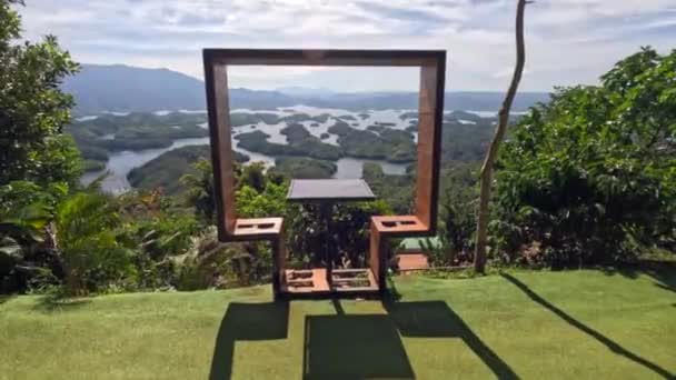 Mil Islas Lago Impresionante Vista Dung Dak Nong Vietnam Pov — Vídeo de stock