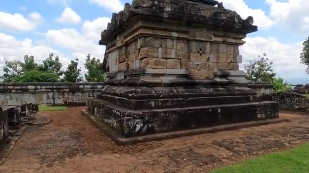 Αρχαία Ερείπια Στην Αγροτική Ασία Έμειναν Ανέγγιχτα Στο Πράσινο Τοπίο — Αρχείο Βίντεο