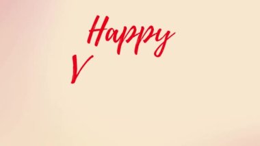 Sevgililer günü metin animasyonu, sosyal ağınız için sevgililer günü dijital kartı 