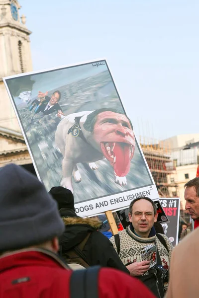 2006 커뮤니티는 전쟁중 시위와 데모를 벌였다 — 스톡 사진