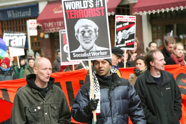 London Egyesült Királyság 2006 Március London Közösség Tiltakozás Tüntetés Iraki — Stock Fotó