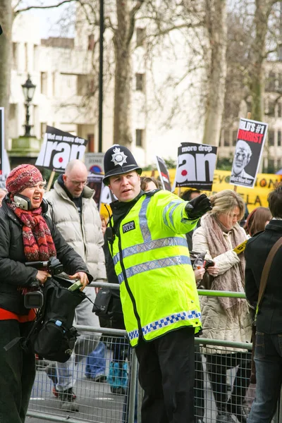 London Egyesült Királyság 2006 Március London Közösség Tiltakozás Tüntetés Iraki — Stock Fotó