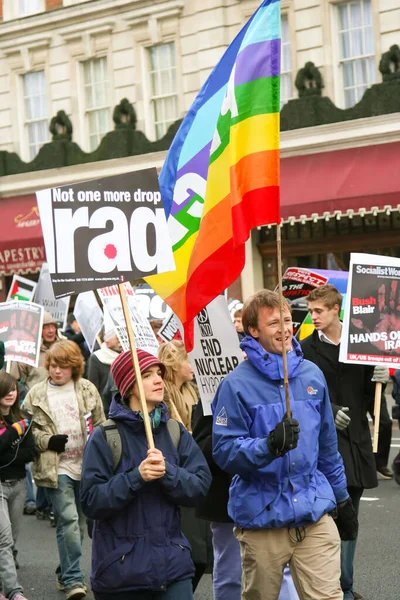 Londres Royaume Uni Mars 2006 Manifestation Manifestation Communauté Londonienne Pendant — Photo