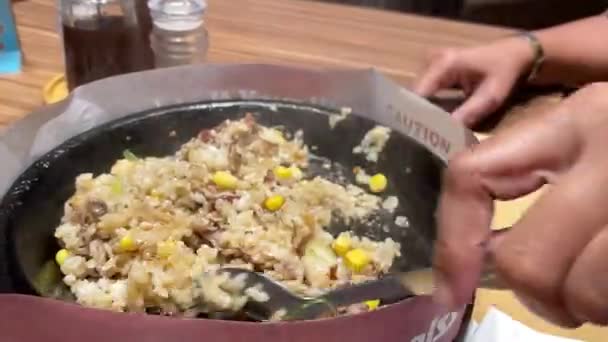 Σούπερ Νόστιμο Ψητό Μοσχάρι Μπριζόλα Κορεάτικη Σάλτσα Bulgogi Πάνω Από — Αρχείο Βίντεο
