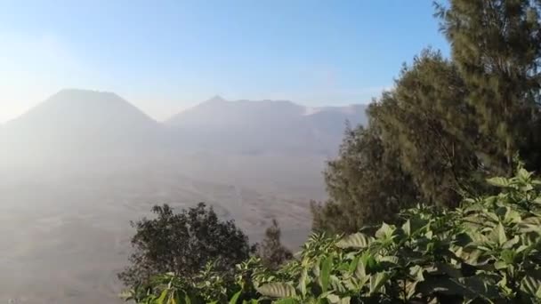 해돋이 Bromo 화산의 아름다운 인도네시아 자연의 — 비디오