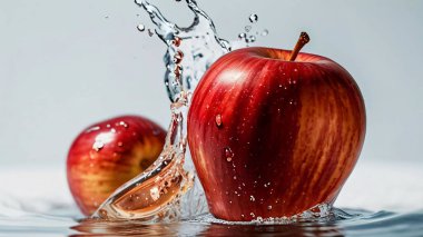 Yaratıcı meyve bileşimi. Güzel kırmızı elma, güzel kırmızı elma arkaplanı, lezzetli taze ve çıtır kırmızı elma multimedya içeriği oluşturmada iyidir.