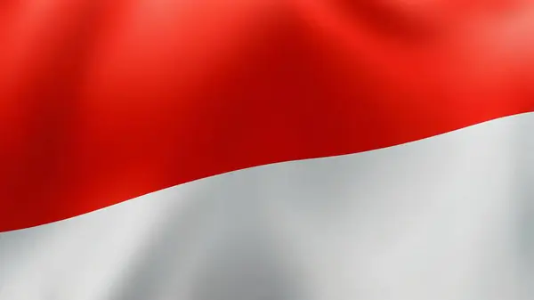 stock image Indonesian flag waving the red and white flag represents symbol of courage and purity, picture the flag of Indonesia with its red symbolizing courage and bravery, and white symbolizing purity and peace for content creation