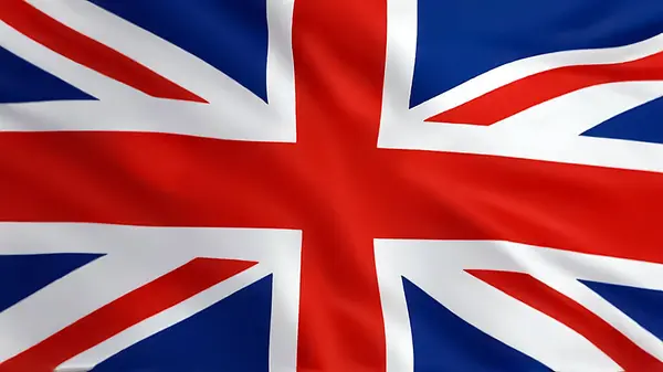 Birleşik Krallık Jack bayrağı, Büyük Britanya Ulusal Bayrağı, İngiliz Ulusal bayrağı güzelce sallanıyor, katalog veya multimedya dijital içerik oluşturma için iyi