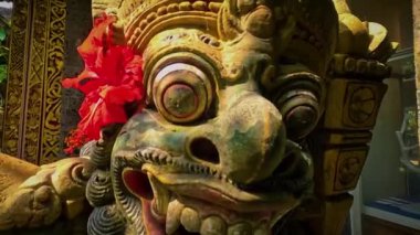 Bali, Endonezya kültürel ve sanat ortamı güzel bir eser ve heykel Bali 'deki kültürel ifade olarak seyahat multimedya içeriği oluşturmada iyidir