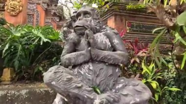 Bali, Endonezya kültürel ve sanat ortamı güzel bir eser ve heykel Bali 'deki kültürel ifade olarak seyahat multimedya içeriği oluşturmada iyidir