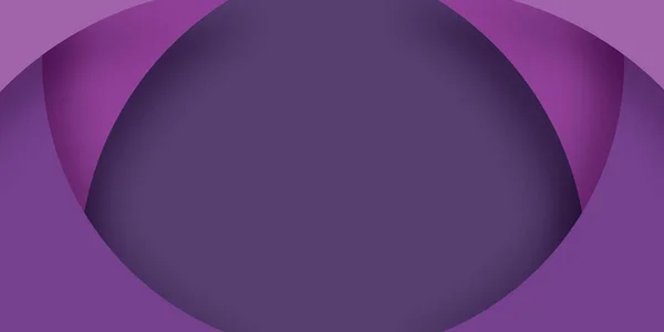 Purple papers gradient overlapping on dark purple background, panoramic layout, Design template for brochures, book covers, magazine, website, business card, banners, advert. paper art design style