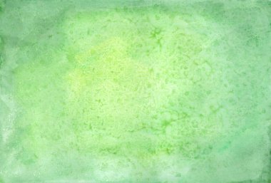 Soyut arkaplan boyası ya da kağıt üzerinde yeşil ve sarı soyut suluboya desen. Bahar, yaz ve mevsim konsepti. Metin için boşluk kopyala. El boyası desen biçimi.