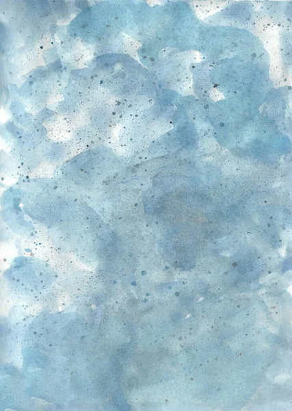 Aquarelle Peinture Abstraite Fond Bleu Foncé Texture Abstraite Aquarelle Toile — Photo