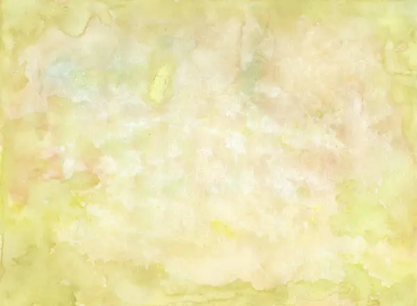 Aquarela Pintura Abstrato Fundo Verde Amarelo Abstrato Aquarela Textura Pano — Fotografia de Stock