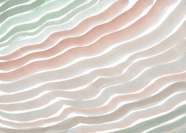 Soyut arkaplan boyası ya da dalga çizgileri soyut suluboya desen arkaplanı kağıt üzerinde. Kart, poster ve kapak konsepti için şablon. kopyalama alanı. El boyası desen biçimi.