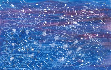 Kağıt üzerindeki akrilik resimlerle soyut doku arka planı. Renkli soyut sanat. Modern sanat tasarımı veya dekorasyonu için fırça darbesi tekniği. Duvar dekorasyonu için resim. El boyası desen biçimi.