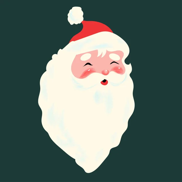 Vektor Illustration Des Niedlichen Weihnachtsmannes — Stockvektor