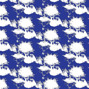 Kusursuz desen. Yaratıcı çağdaş çiçeksiz desen.